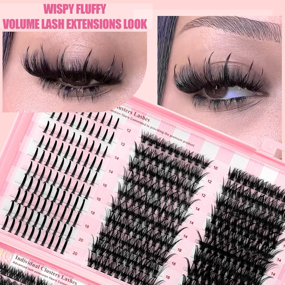 Eyelash Extension Look - Pestañas Postizas de 9-16mm de Largo,