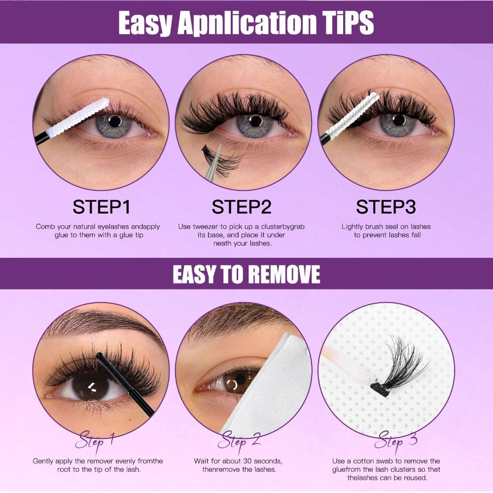 Eyelash Extension Natural Look - Pestañas Postizas de Aspecto Natural, Diseño